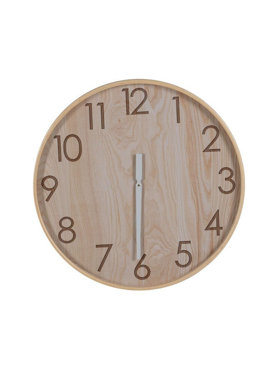 BigBuy Wall Clock Wooden Ø60cm