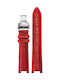 Leather Strap Red 18mm