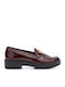 Women's Moccasins in Burgundy Color