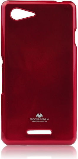 Sony Back Cover Σιλικόνης Κόκκινο (Xperia E3)