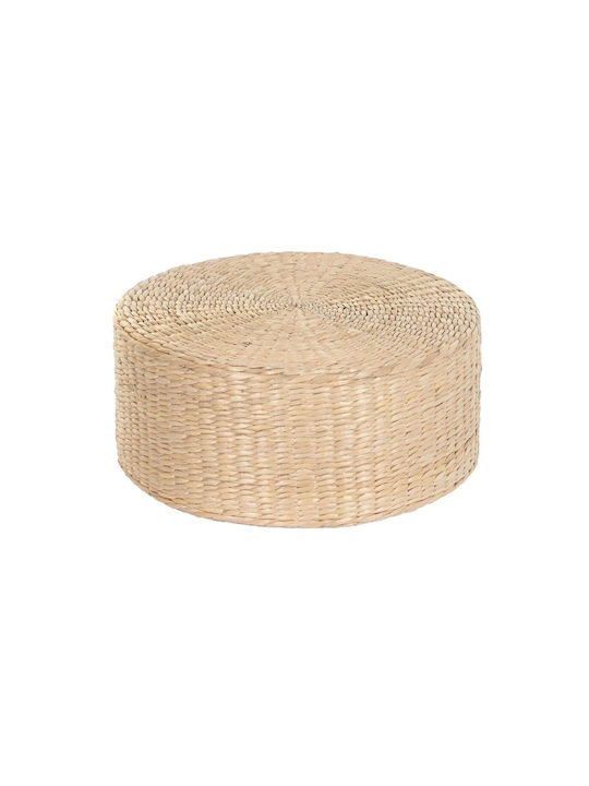 Round Bamboo Side Table Natural L44xW44xH19cm