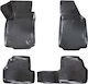 Wöller Set of Front and Rear Mats 4pcs Tray Type for Opel Mokka Chevrolet Trax Black