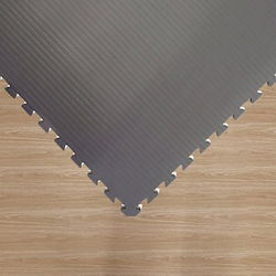 Eva Gym Puzzle Mat 100x100x2.5cm 1 Piece Gray