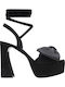 Suede Sandalen Schwarz