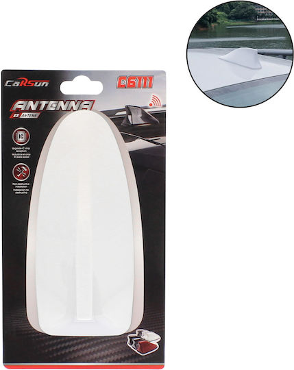 Carsun Car Antenna Roof Shark for Radio in White Color