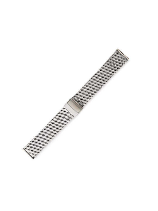 Metallic-Armband Silber 20mm