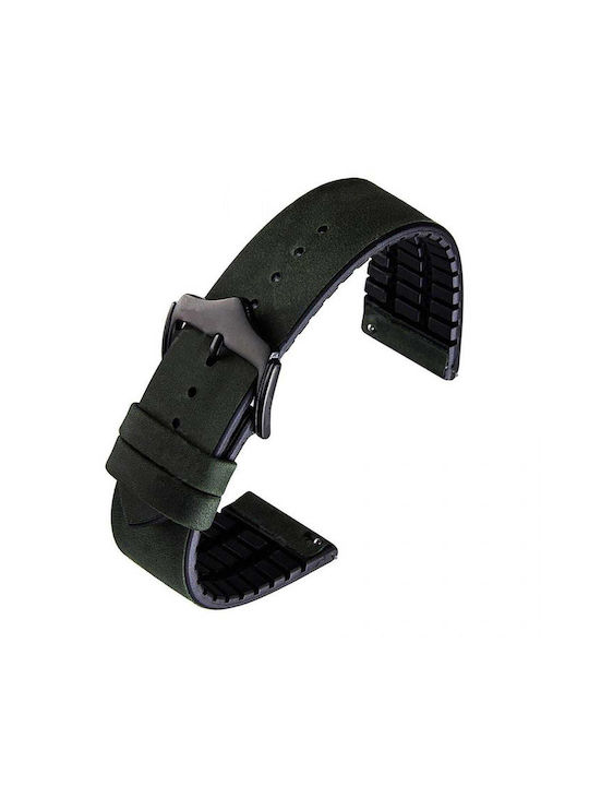 Leather Strap Green 20mm