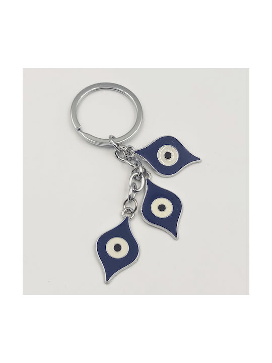 Keychain Metallic Eye Blue