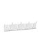 Songmics Metal Wall Hanger 8 Hooks White 40x7x9cm