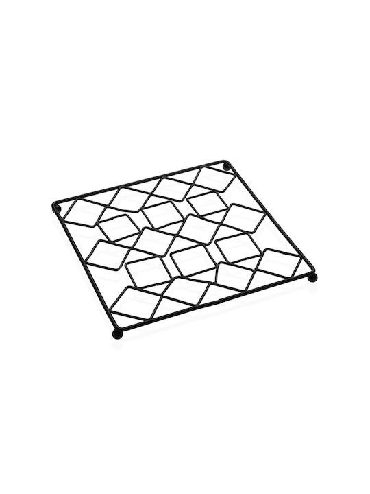 Versa Metallic Placemat Black 20cm