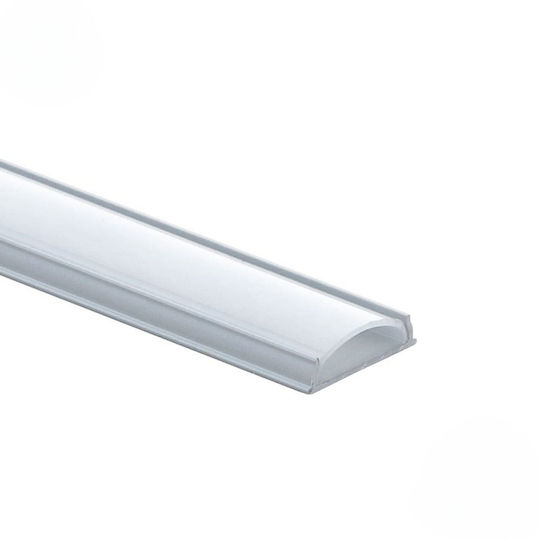Eurospot Profil din Aluminiu pentru Bandă LED cu Opal Acoperire pentru Gips-carton 200x1.7x0.4cm.