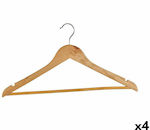 Kipit Clothes Hanger Brown S3623702 4pcs