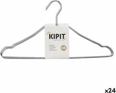 Kipit Clothes Hanger Silver S3629276 24pcs