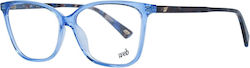 Web Damen Acetat Brillengestell Blau WE5321 086