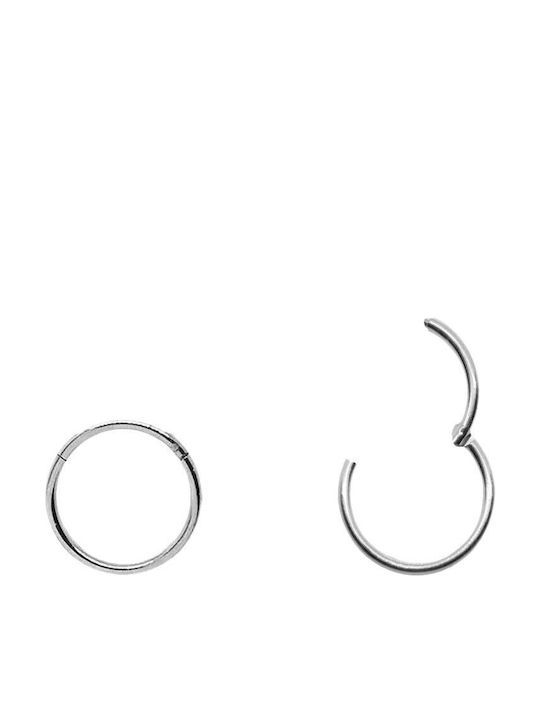 Piercing.gr Cercei Clicker Din Titan Argintiu