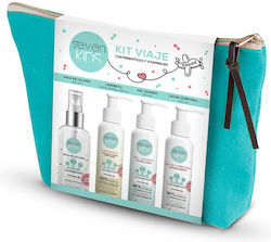 The Seven Kids Care Set Cologne 100 ml Gel & Shampoo 100 ml Diaper Protective Cream 100 ml Body Milk 100 ml 4 Pieces