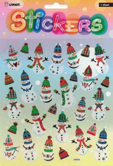 Upikit Aufkleber Schneemänner