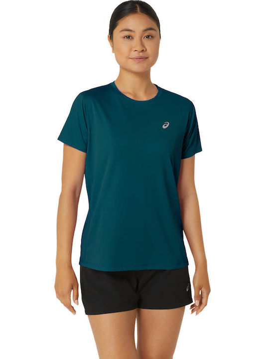 ASICS Damen Sport T-Shirt Grün