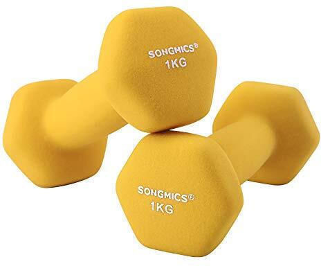Songmics Σετ Βαράκια Εξάγωνα από Νεοπρένιο 2 x 1kg