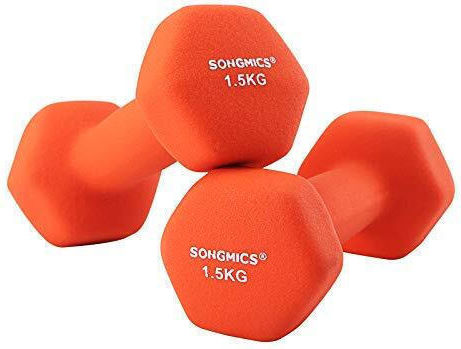 Songmics Σετ Βαράκια Εξάγωνα από Νεοπρένιο 2 x 1.5kg