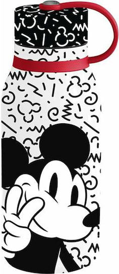 Mickey Mouse Clubhouse Παιδικό Παγούρι Θερμός Mickey Ανοξείδωτο Λευκό 330ml