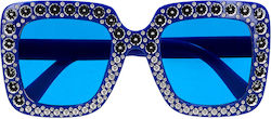 Blue Carnival Glasses