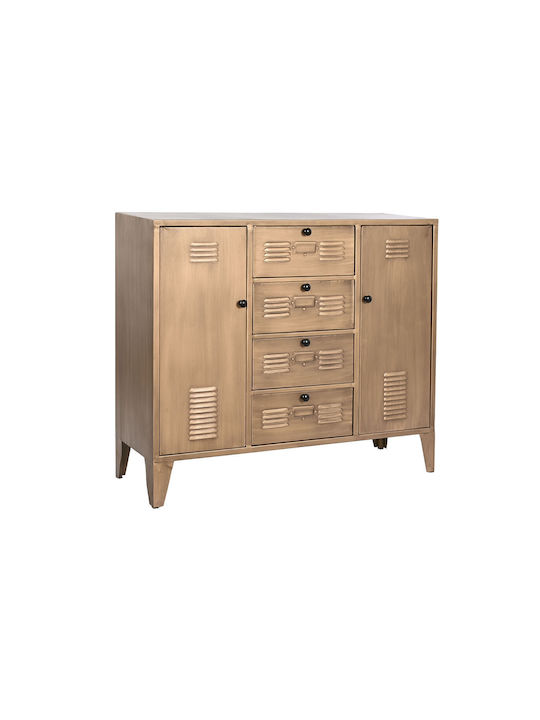 Sideboard Wooden Gold 100x32x84cm