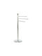 DKD Home Decor Single Wall-Mounted Bathroom Freestanding Coat Rack ​93x93cm Silver