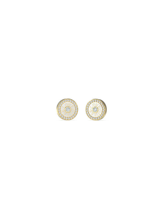 Guess Earrings made of Steel Gold Plated with S...