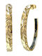 Guess Earrings Hoops made of Steel Gold Plated
