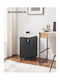 Schublade Büro mit Rollen & Schloss Black 30x45x60cm