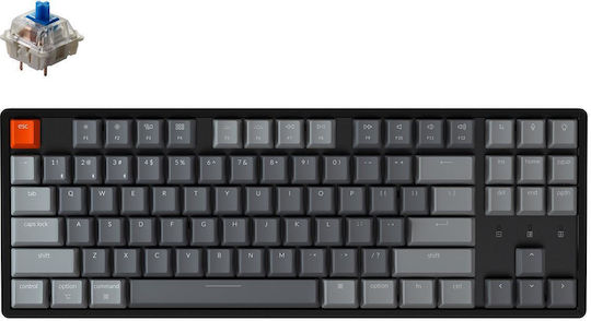 Keychron K8 Aluminum Gaming Mechanische Tastatur Tenkeyless mit Gateron Blau Schaltern und RGB-Beleuchtung (Englisch US)