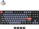 Keychron K8P-J2 Pro Aluminium Ασύρματο Gaming Μηχανικό Πληκτρολόγιο Tenkeyless με Gateron G-Pro Blue διακόπτες και RGB φωτισμό (Αγγλικό US)