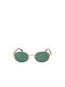 Gast Olli Sunglasses with Gold Tartaruga Metal Frame and Green Lens OL02