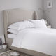 Kipper Hotel Sheet White Queen Size 240x260cm Cotton & Polyester 1pcs