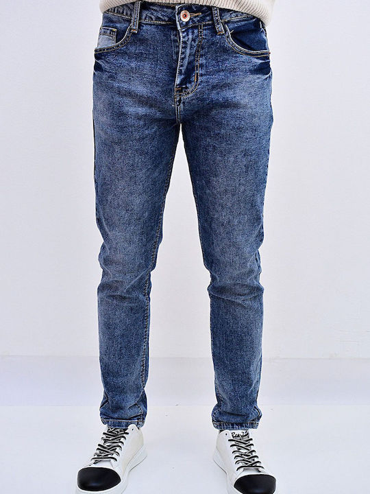 Men's Jeans Pants with Relaxed Fit Blue