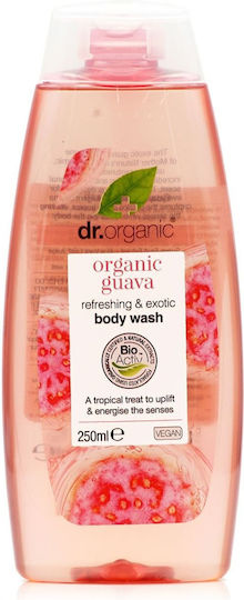 Dr.Organic Guava Αφρόλουτρο σε Gel & Άρωμα Τροπικά Φρούτα 250ml