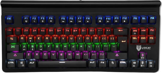Liocat KX366+CM Gaming Mechanical Keyboard Tenkeyless with Outemu Red switches and RGB lighting (English US)