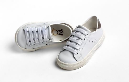 Ever Kid White Baptism Leather Sneakers