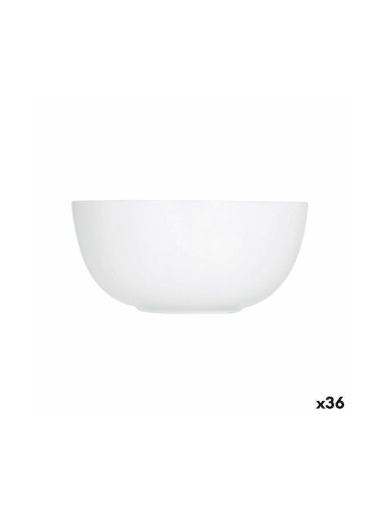 Luminarc Diwali Serving Bowl Round Glass White 36pcs