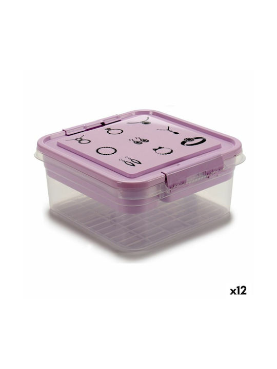 Gondol Jewellery Box Purple 24.5x11.5x26cm