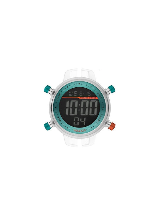 WATX & CO Ψηφιακό Ρολόι με Καουτσούκ Λουράκι
