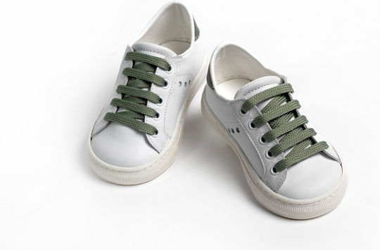 Ever Kid White Baptism Leather Sneakers