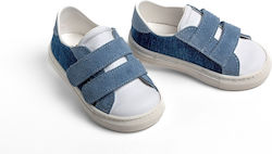 Ever Kid Papuci boteza din material textil Sneakers Alb