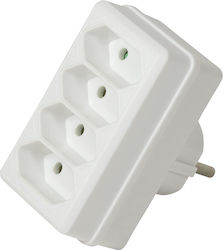 Bormann BCR1150 T-Shaped Wall Plug 4 Sockets Bormann BCR1150 T-Shaped Wall Plug 4 Sockets