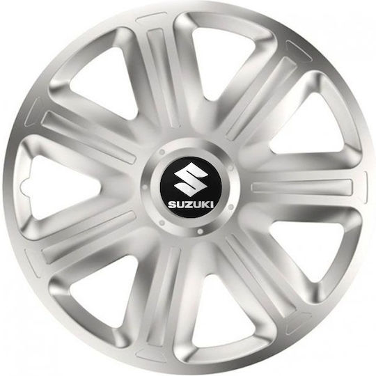 Versaco Set Capace De Roți Auto Comfort 16" Compatibilitate Suzuki 4 Bucăți Argintii