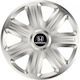 Versaco Auto Radkappen Set Comfort mit Marke Honda 4Stück 15" Silber