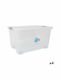 Dem Plastic Storage Box with Lid 57cm 4pcs