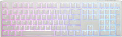 Ducky One 3 Gaming Μηχανικό Πληκτρολόγιο με Cherry MX Clear διακόπτες και RGB φωτισμό (Αγγλικό US) Pure White