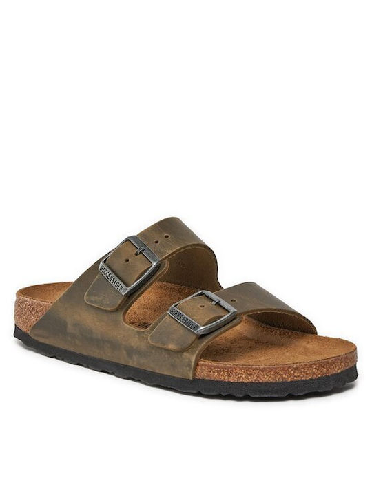 Birkenstock Arizona Γυναικεία Σανδάλια σε Χακί Χρώμα